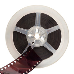 Old film strip isolated