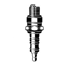 spark plug isolated on white background