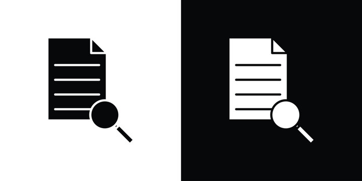 Case study icons vector. silhouette or icon or pictogram.