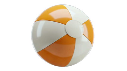 Beach Ball Isolated on White Background