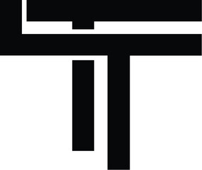 Letter TT logo design vector