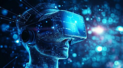 Immersive VR experience taking you to a new dimension, explore digital reality with advanced technology and futuristic digital avatars now