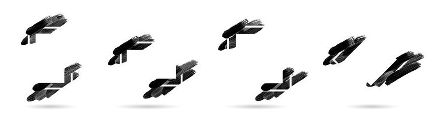 frame with black brush. frame mockup with black brush. frame border with black brush