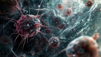 Exploring the Intricate Balance of Angiogenesis Amid Viral Interactions in Microscopic Worlds