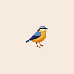 Bird icon flat vector design.