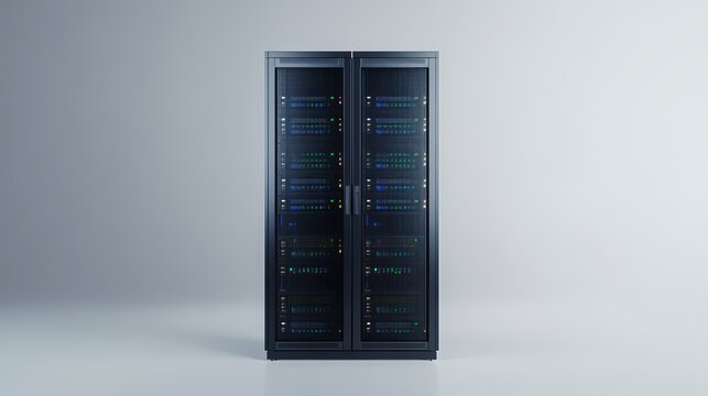 Secure data storage solution for cloud computing and IT infrastructure, offering reliable server hardware in a modern data center environment - Powered by Adobe
