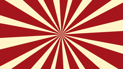 Hypnotic circus-style vector pattern with tapered lines converging to the center. Bold retro geometry, dynamic optical effect, perfect for posters