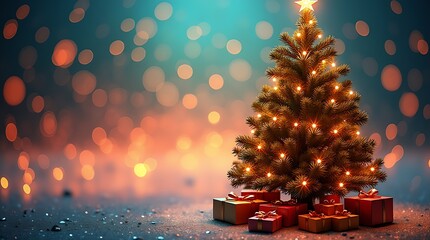 christmas tree and candle