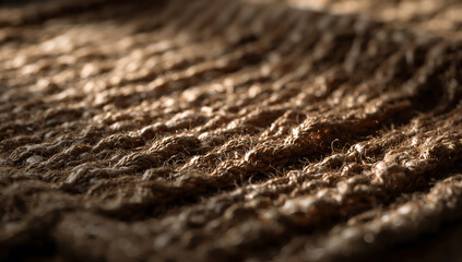 Natural fiber carpet macro close-up woven texture detail