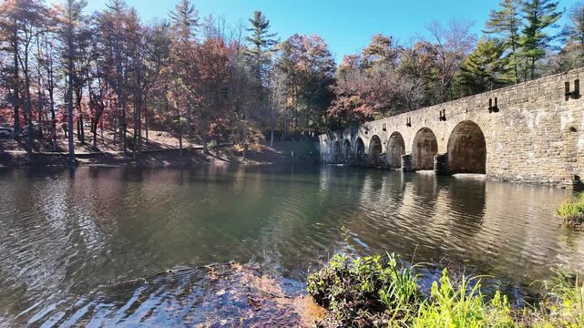 Byrd Creek Dam &ndash; a historic stone dam from the 1930s, one of the largest structures built by the CCC at that time.