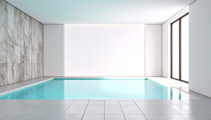 empty room with pool