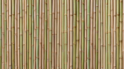 Natural Bamboo Wall Texture with Vertical Stripes in Earthy Tones, Perfect for Eco-Friendly Designs and Organic Aesthetic Projects