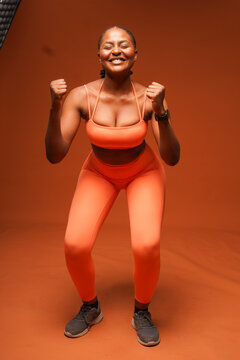 Athletic African American personal fitness coach