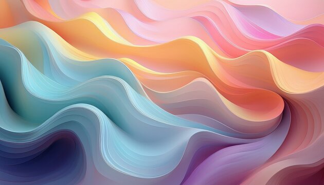 smooth pastel shapes with gradient flow