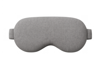 Grey sleeping mask offering ideal resting conditions, blocking light for undisturbed sleep, travel, or serene relaxation