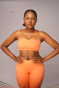 Athletic African American personal fitness coach
