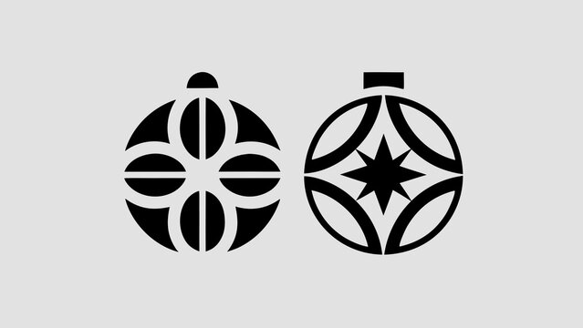 Two abstract ornamentals created with generated ai