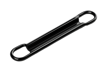 Black Paper clip isolated on white background