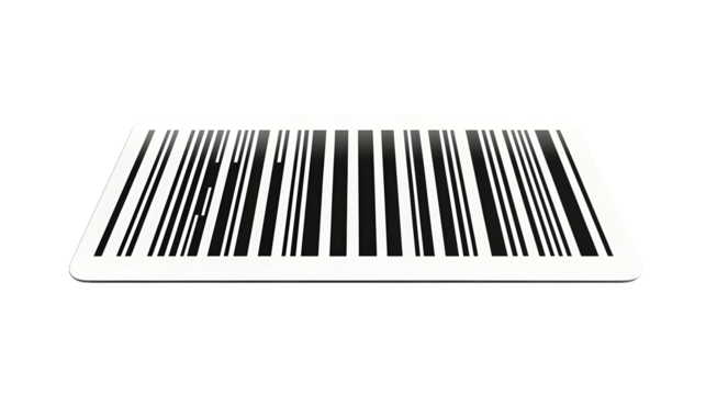 Bar code icon isolated on white clipping path