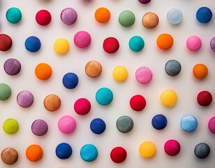 colorful polka dots pattern on light background for design projects
