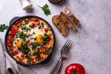 Shakshuka, traditional Jewish breakfast dish