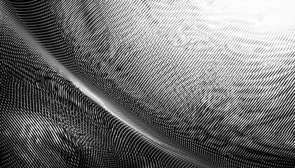abstract halftone dot gradient pattern in black and white with radiant light effect ideal for modern background or texture design