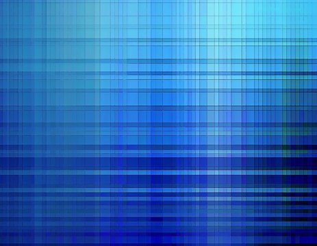 pixelated blue gradient abstract texture with varying shades of dark to light blue squares for digital design or background
