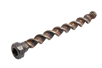 Auger bit isolated Tools and equipment On white baground Clipping path included