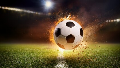 soccer ball explosion celebration