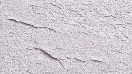 Fototapeta premium Close-up View of Textured Wall Surface with Visible Cracks and Rough Features in Subtle White Tone, Ideal for Background or Artistic Projects