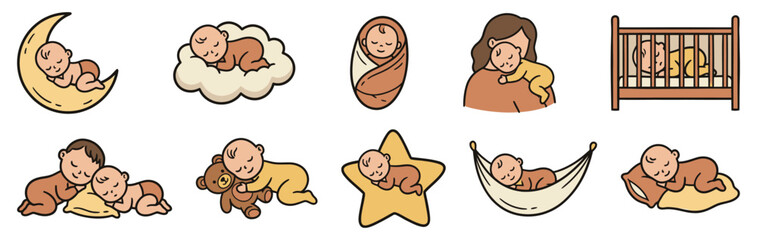 Cartoon Baby sleeping