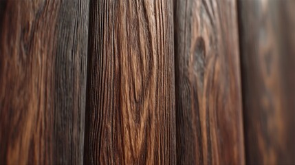 Obraz premium Close-Up View of Rustic Wooden Planks with Rich Grain and Texture in Warm Tones for Home Decor and Interior Design Inspirations