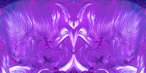  dendritic violet fingerpaint symmetrical pattern