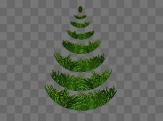 Christmas trees on isolated background. Holiday decor. Christmas elements or ornaments. Vector illustration. Eps 10