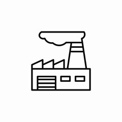 factory pollution icon sign vector