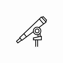 telescope science icon sign vector