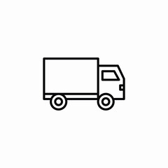 truck lorry icon sign vector