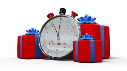Chronom&egrave;tres et cadeaux de No&euml;l, derni&egrave;res commandes avant No&euml;l - Rendu 3D