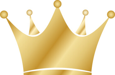 Golden Crown Award Royal Vector Illustration