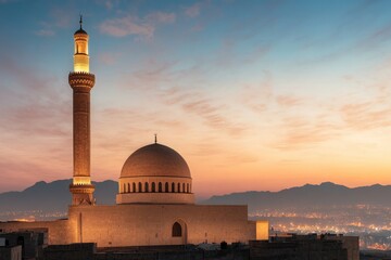 Fototapeta premium Serene Representation of Morning Adhkar in Arabic Script