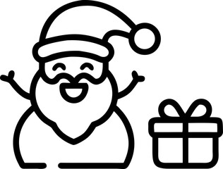 Children Meeting Santa Claus During Christmas Celebration