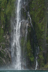 Waterfall in Milford Sound
