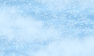 Aesthetic blue show flakes background
