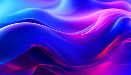 Abstract blue and purple liquid wavy shapes futuristic Gradient Background 