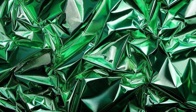 green metal paper green foil