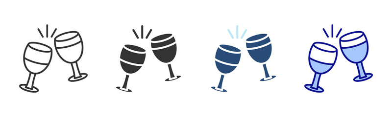 Cheers Icon Set. Designed In Multi Style
