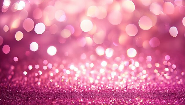 barbie pink tones glowing sparkles blurred background