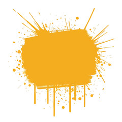 Orange Grunge Splash Banner