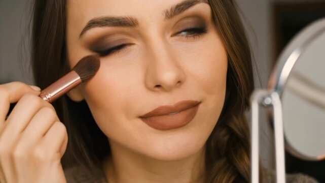 Donna che si trucca