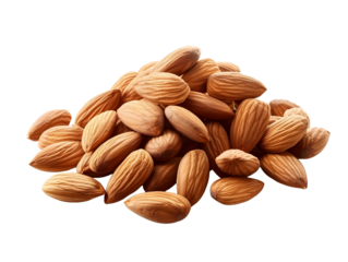 almond isolated on transparent background